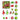 Little Surprise Box 34 pcs Grinch Green & Red Christmas Tree ornaments XMAS Tree decoration set - Christmas Decor