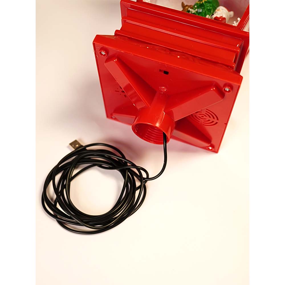 Little Surprise Box 3.5 feet Santa with Kids Snowfall Lamp Post Christmas Decor - Christmas Decor