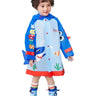 Little Surprise Box 3d Applique Blue Shark Sleeves, Kids Raincoat - LSB-S5-RC-3DSHARKSLEEVES-S