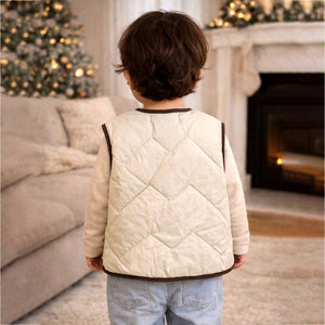 Little Surprise Box 3D Bear Face Sleeveless Winter Jacket for Kids - 2 - 3 Years Kids Sweater