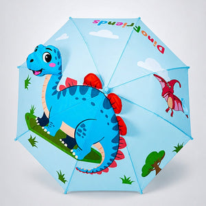 Little Surprise Box 3D Blue Dino Spikes Umbrella Kids | The Mom Store - Monsoon Wear