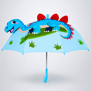 Little Surprise Box 3D Blue Dino Spikes Umbrella Kids | The Mom Store - Monsoon Wear