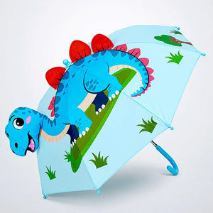 Little Surprise Box 3D Blue Dino Spikes Umbrella Kids | The Mom Store - Monsoon Wear