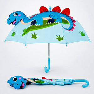 Little Surprise Box 3D Blue Dino Spikes Umbrella Kids | The Mom Store - Monsoon Wear