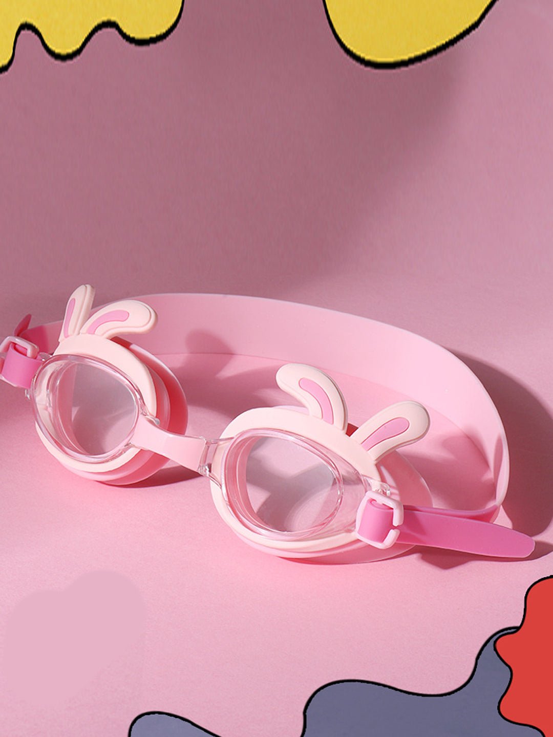 Little Surprise Box 3d Bunny Ears Anti Fog UV Protection Leakproof Design Swim Goggles - LSB - SG - 3DBUNYEAR