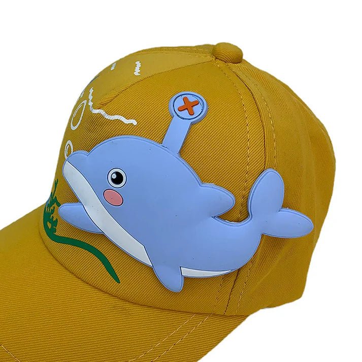 Little Surprise Box 3d Casual Cap for Kids - LSB - Cap - 3Ddinoyelwteal