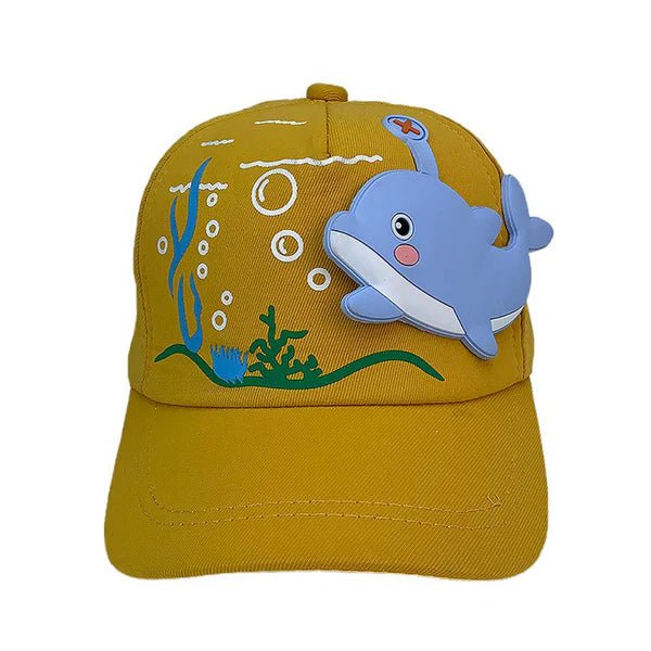 Little Surprise Box 3d Casual Cap for Kids - LSB - Cap - 3Ddolphinyelw