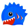 Little Surprise Box, 3d Cobalt Blue Red Wrinkle, Silicone Kids Swim Cap, 5 years - 15 years - LSB - SWCAP - CBALTRED - WRKNLE
