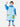 Little Surprise Box 3d Dino Blue Sleeves & Hood Knee Length Raincoat for Kids - Kids Rainwear