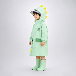 Little Surprise Box 3D Dino Raincoat - Size 1 Kids Rainwear