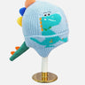Little Surprise Box 3D Head And Tail Knitten Woolen Winter Cap & Beanie - LSB - WCAP - BLUDINO3DTAIL