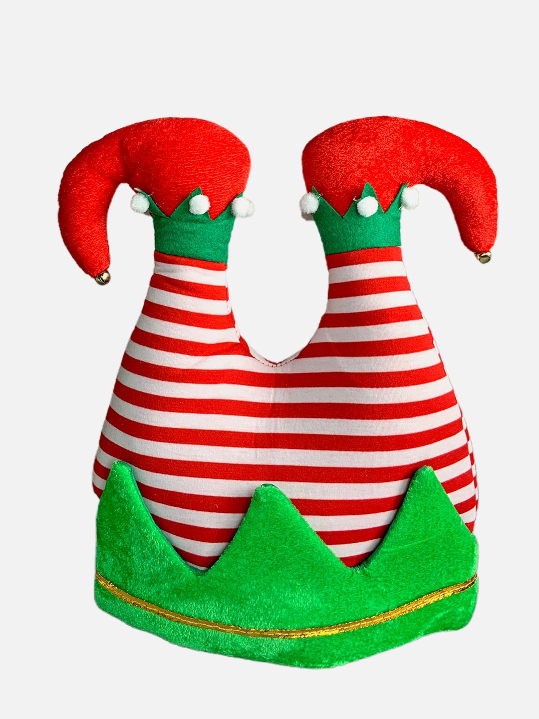 Little Surprise Box 3d Inverted Elf Legs Plush Christmas Party Hat - LSB - CMS - INVELFLEG - HAT