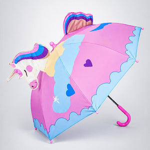 Little Surprise Box 3D Pink Unicorn Umbrella Kids | The Mom Store - Monsoon Wear