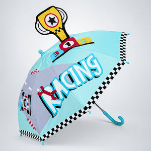 Little Surprise Box 3D Racer Kids Umbrella | The Mom Store - Monsoon Wear