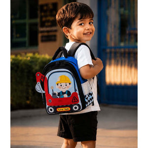 Little Surprise Box 3D Trucker Baby Backpack | The Mom Store - Red School Bag