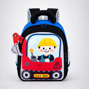 Little Surprise Box 3D Trucker Baby Backpack | The Mom Store - Red School Bag