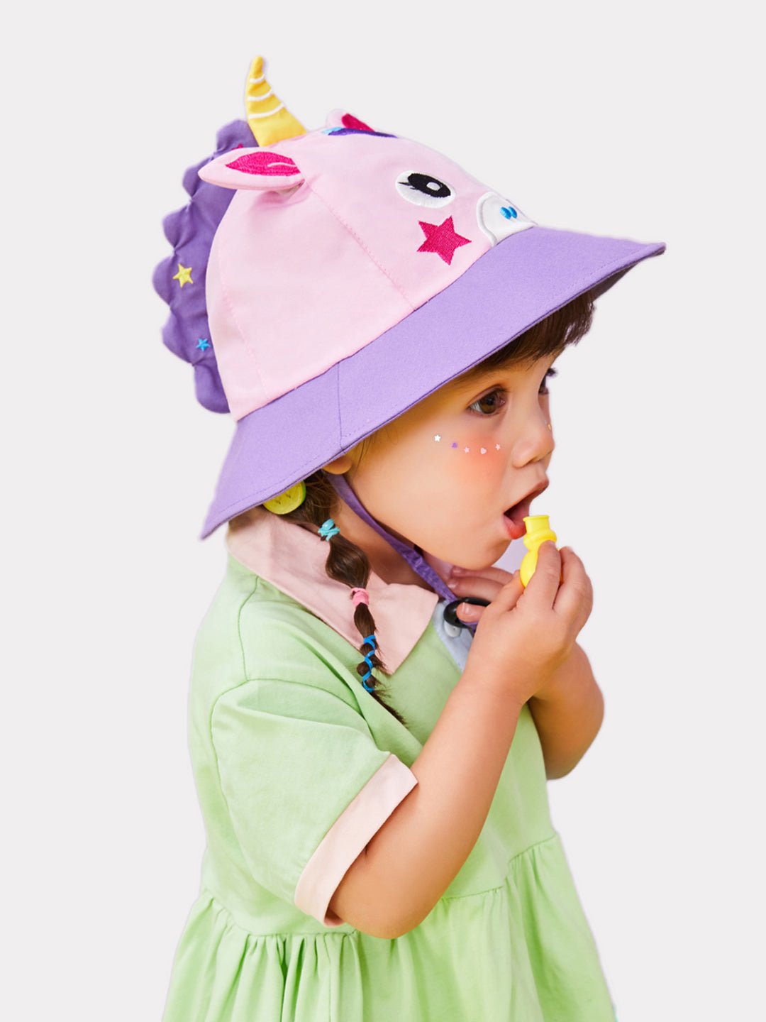 Little Surprise Box 3D Wide Coverage Sun Hat for Kids& Toddlers with Adjustable Strap - LSB - CAP - 3DUNIHORN