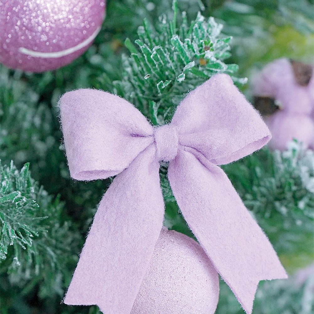 Little Surprise Box 3feet Red Swirl Frosty Bushy Christmas Tree - Purple Christmas Tree