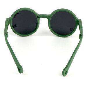 Little Surprise Box 3Fold Round Frame Anti Ultraviolet Sunglasses for Toddlers with Pouch Hardcase Storage - LSB - SUNG - RNDGRNFRM - POUCH
