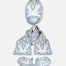 Little Surprise Box 3Pcs Matching Beanie Winter Cap Mufflers And Gloves Set - LSB - WCAP - 3PCSGREYBUNNYSET