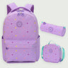 Little Surprise Box, 3pcs Mini Heart Matching Backpack, Lunch Bag and Stationery Pouch - LSB - BG - PURMINIHEART - 3PCS