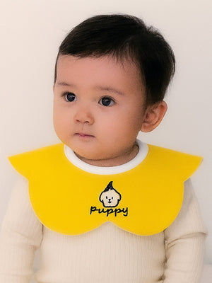 Little Surprise Box, 3PCS Set, adjustable button closure & wide shoulder size bibs - LSB - BIBS - DUCK