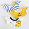 Little Surprise Box, 3PCS Set, adjustable button closure & wide shoulder size bibs - LSB - BIBS - DUCK