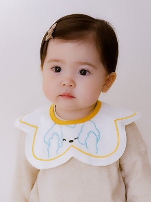 Little Surprise Box, 3PCS Set, adjustable button closure & wide shoulder size bibs - LSB - BIBS - DINO