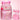 Little Surprise Box, 3pcs Shiny Pink Star Matching Backpack, Lunch Bag and Stationery Pouch - LSB - BG - PNKSHINYSTAR - 3PCS