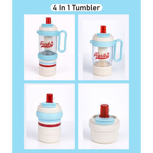 Little Surprise Box 4 - in - 1 Water Bottle for Teens & Adults – 1000 ml - Water Bottle