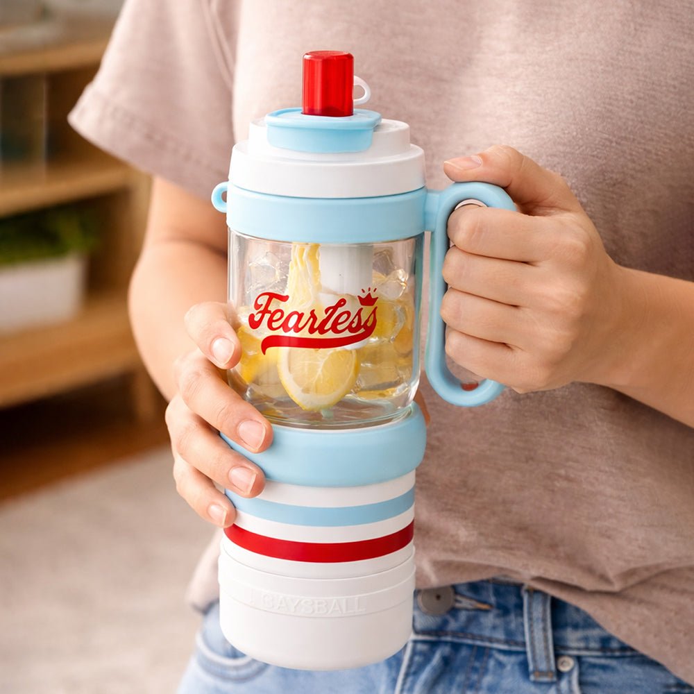 Little Surprise Box 4 - in - 1 Water Bottle for Teens & Adults – 1000 ml - Water Bottle