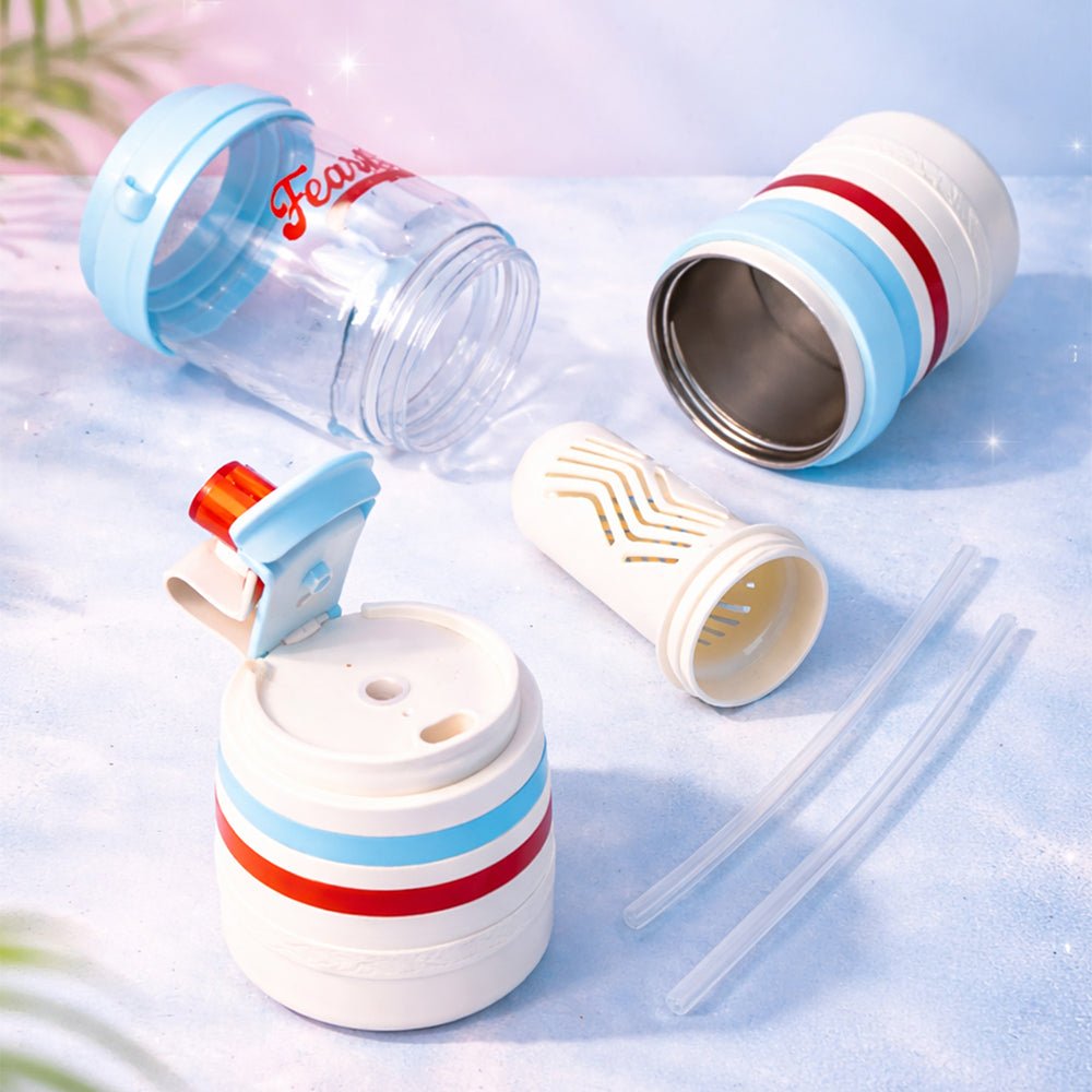 Little Surprise Box 4 - in - 1 Water Bottle for Teens & Adults – 1000 ml - Water Bottle