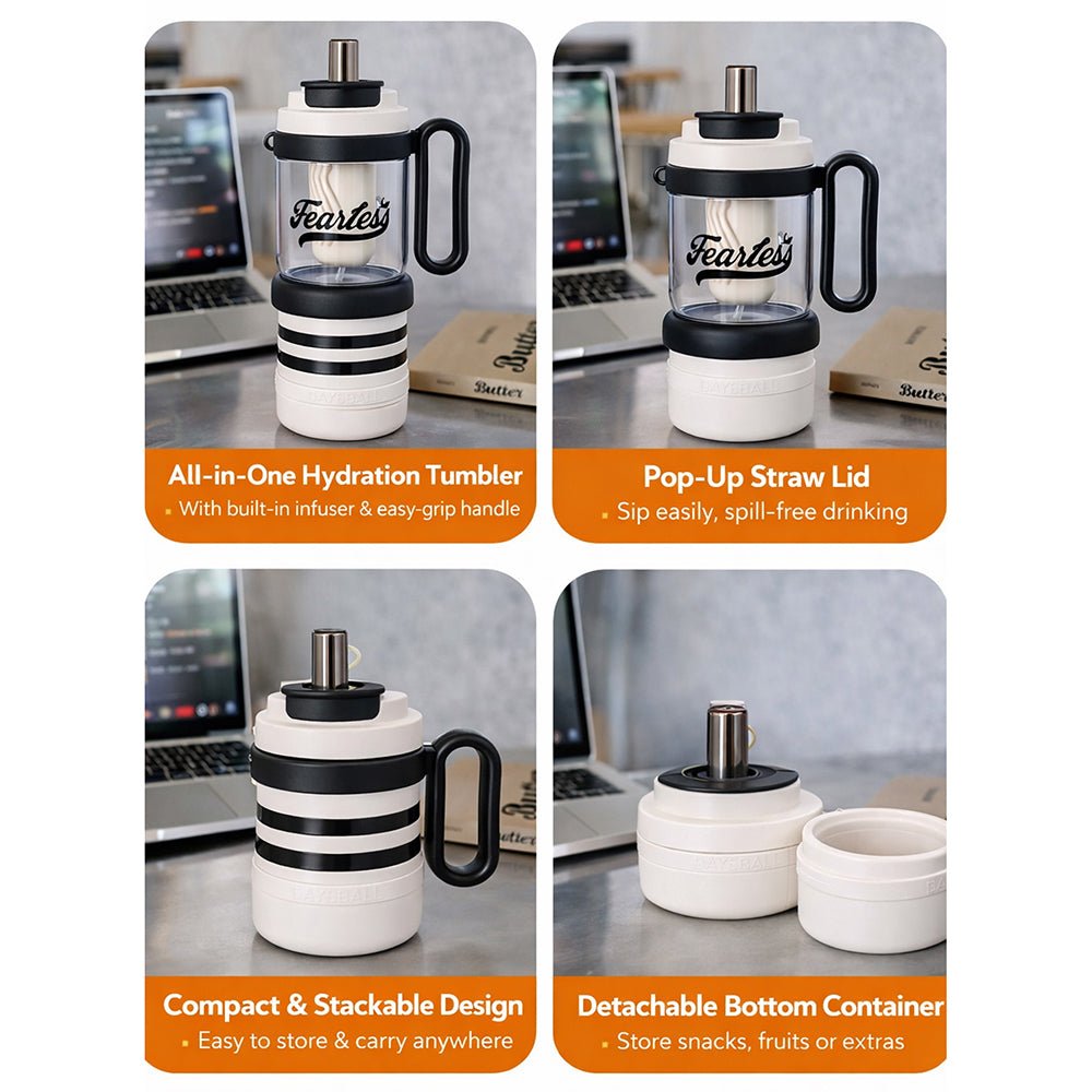 Little Surprise Box 4 - in - 1 Water Bottle for Teens & Adults (1000ml) - Water Bottle