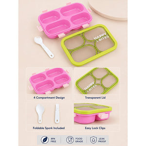 Little Surprise Box 4 Section Lunch Box - Pink Baby Food & Storage