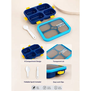 Little Surprise Box 4 Section Lunch Box | The Mom Store - Navy Lunch Box