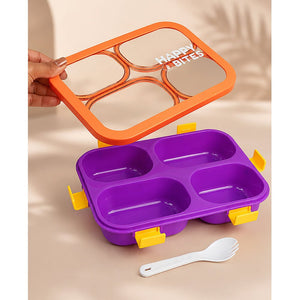 Little Surprise Box 4 Section Lunch Box | The Mom Store - Purple Lunch Box