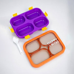 Little Surprise Box 4 Section Lunch Box | The Mom Store - Purple Lunch Box