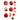 Little Surprise Box 40pcs Red Sequenced with Gold Christmas Tree Balls and xmas Tree decoration set - Christmas Decor
