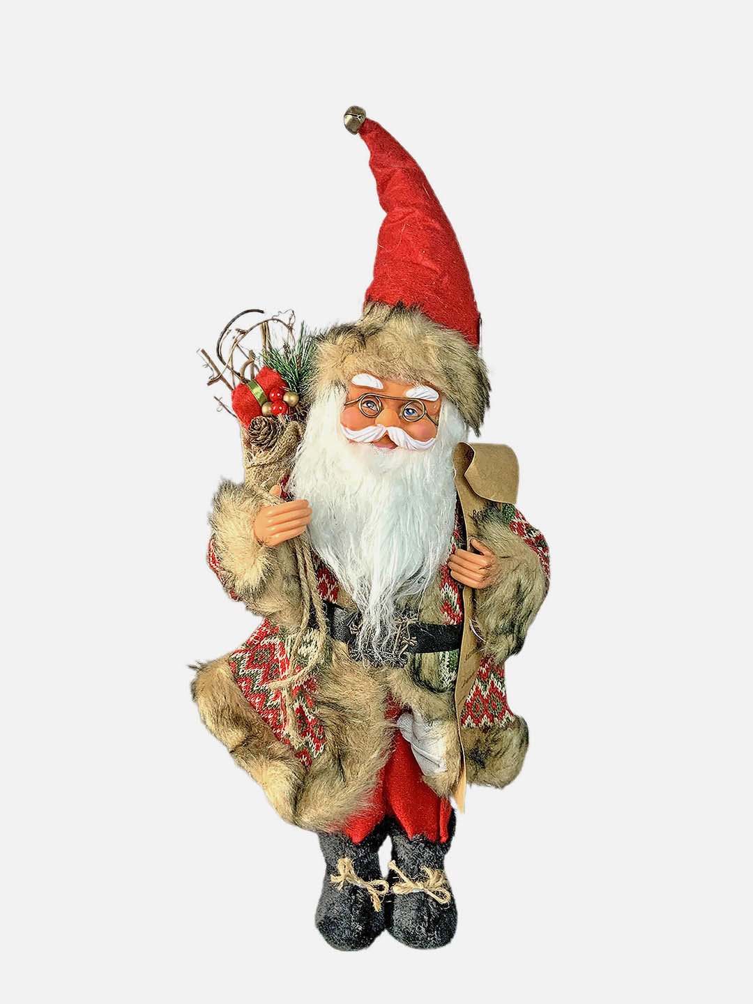 Little Surprise Box 45cms Names List Santa Self Standing Christmas Table Décor & Christmas Decoration - LSB - CMS - 45NAMESANTA - TBLDEC