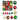 Little Surprise Box 46pcs Stripes & Flakes Red, Green Gold Christmas Tree Balls and xmas Tree decoration set - Christmas Decor