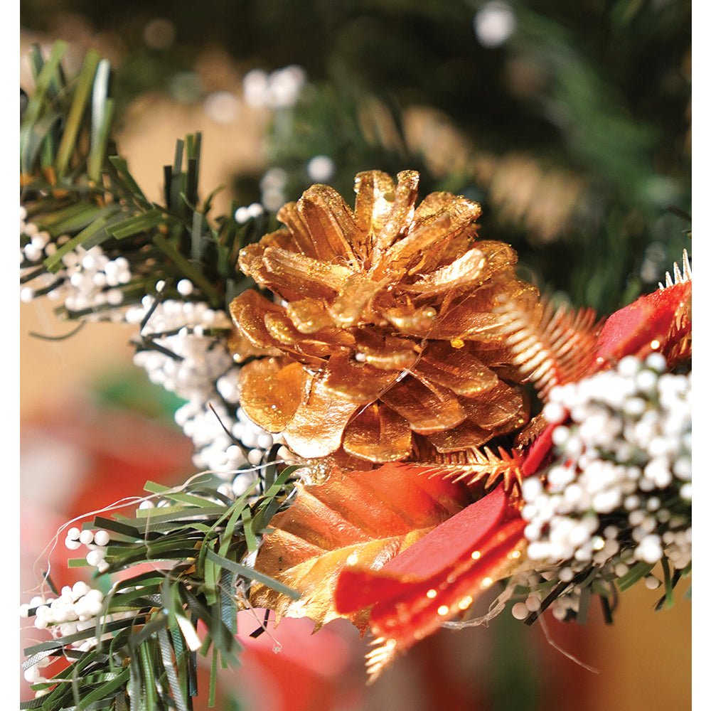 Little Surprise Box 4feet Red Apples and cherries Bushy christmas Tree - Christmas Tree