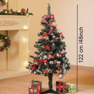 Little Surprise Box 4feet Red Apples and cherries Bushy christmas Tree - Christmas Tree