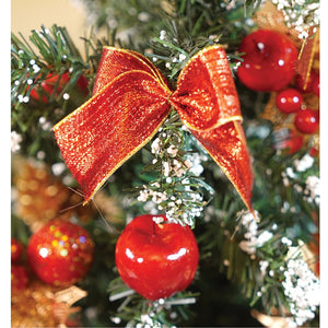 Little Surprise Box 4feet Red Apples and cherries Bushy christmas Tree - Christmas Tree