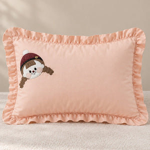 Little Surprise Box 4Pcs Little Girl 3D Embroidered Kids Bedding Set - Crib & Mattress Accessories