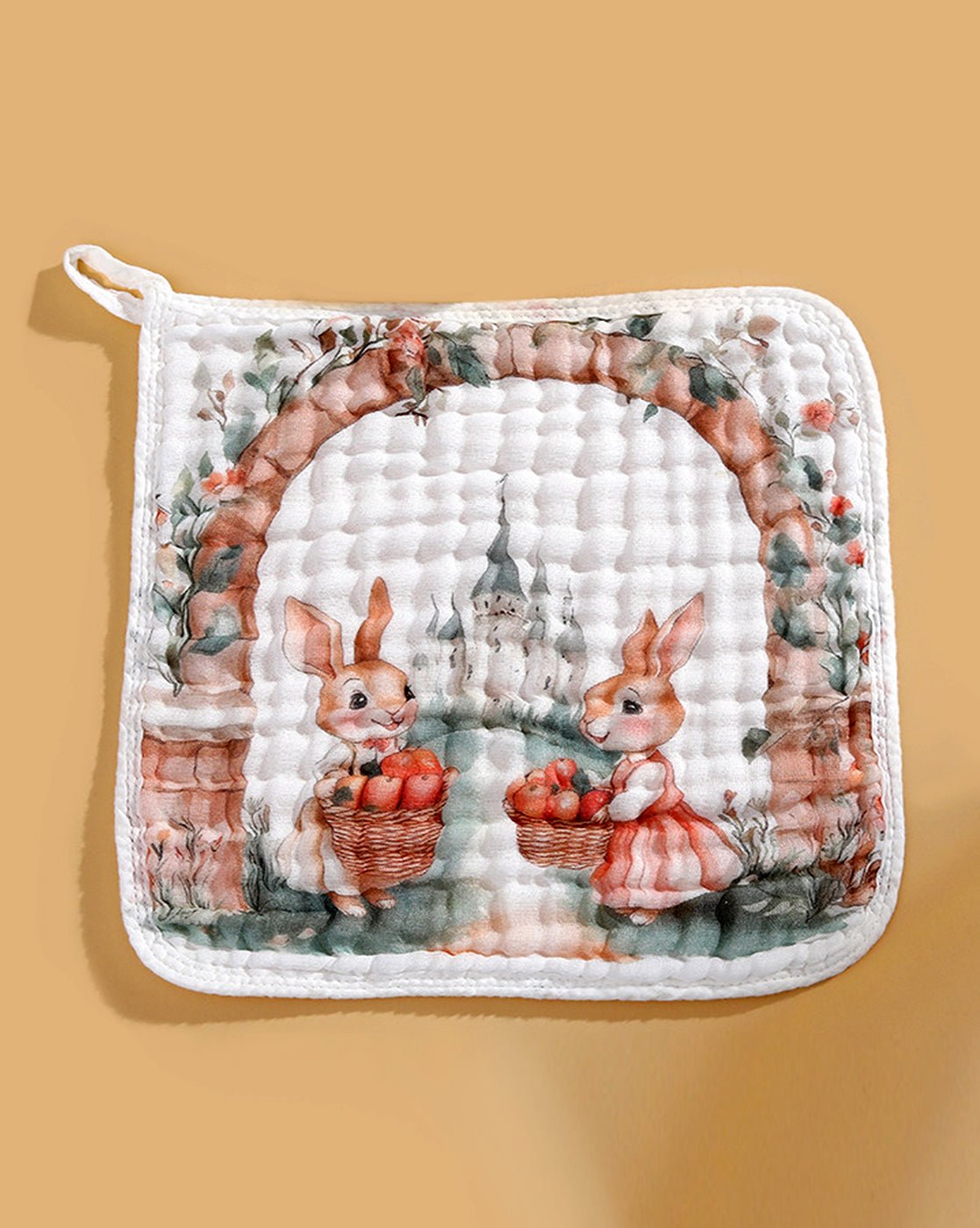 Little Surprise Box, 5 pcs woodland theme pure Muslin cotton Napkins set - LSB - NAPKN - WOODLAND