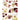 Little Surprise Box 50pcs Deep Maroon Burgundy & Gold Christmas Tree ornaments XMAS Tree decoration set - Christmas Decor