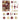 Little Surprise Box 50pcs Deep Maroon Burgundy & Gold Christmas Tree ornaments XMAS Tree decoration set - Christmas Decor