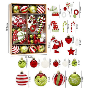 Little Surprise Box 50pcs Naughty Elf Christmas Tree ornaments XMAS Tree decoration set - Christmas Decor