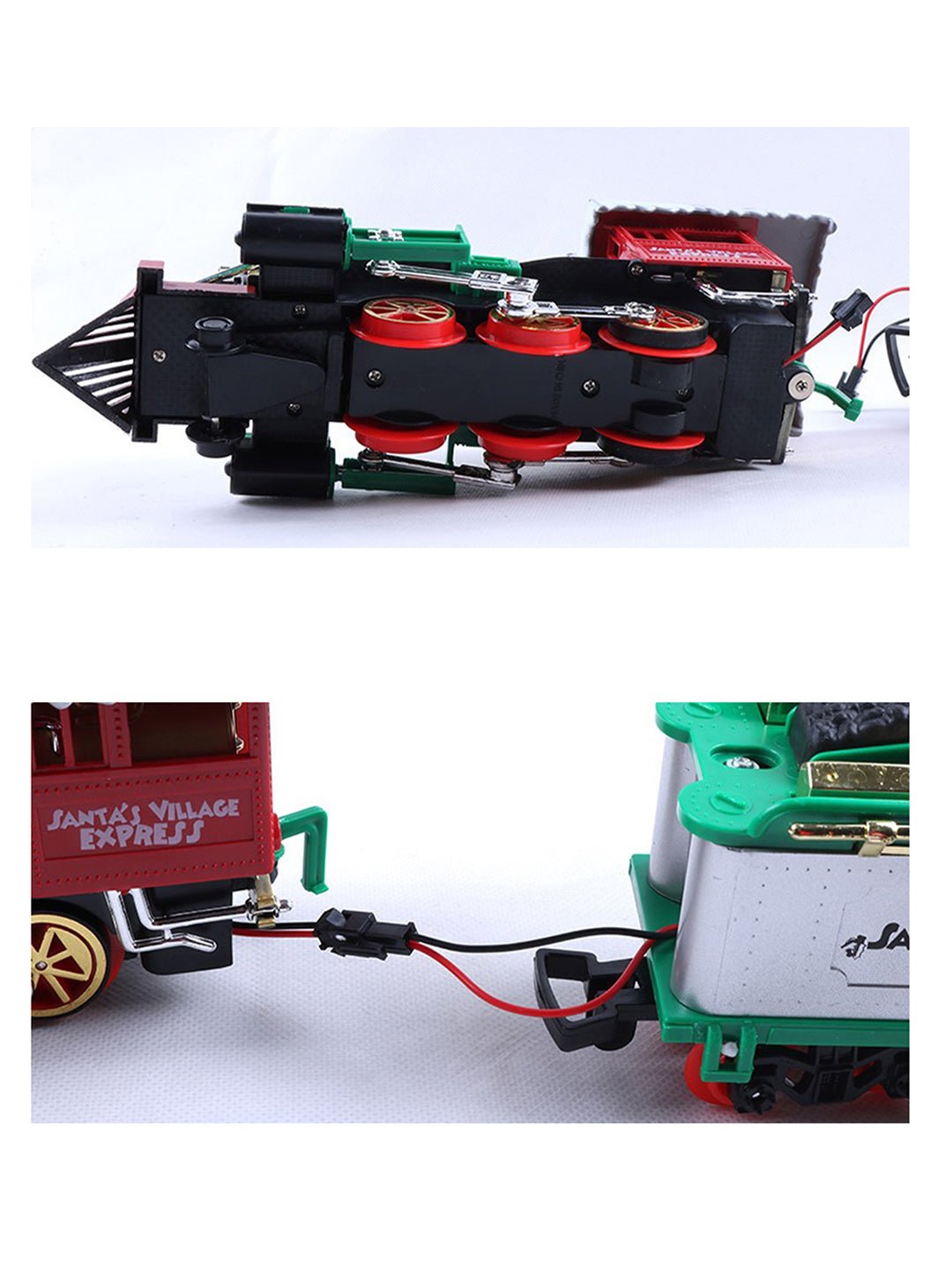 Little Surprise Box, 52pcs Electric Train Track set with Light Christmas Train - Track Set