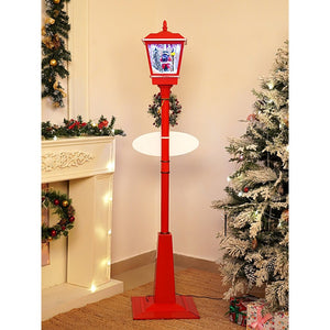 Little Surprise Box 5.8 feet Tall Santa Tree & Lamp, Snowfall Lamp Post Christmas Décor - Christmas Decor